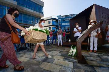  Telde,en el homenaje a las víctimas del accidente de Spanair JK5022 en su 13Âº aniversario/TA.