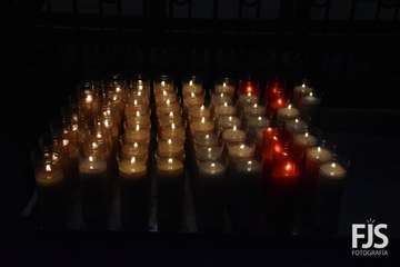 Ofrenda de la Corporación municipal al Cristo de Telde/TA y Francisco Javier Santana.