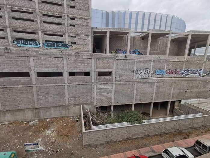 Imagen del inacabado Palacio de la Cultura de Telde / TA