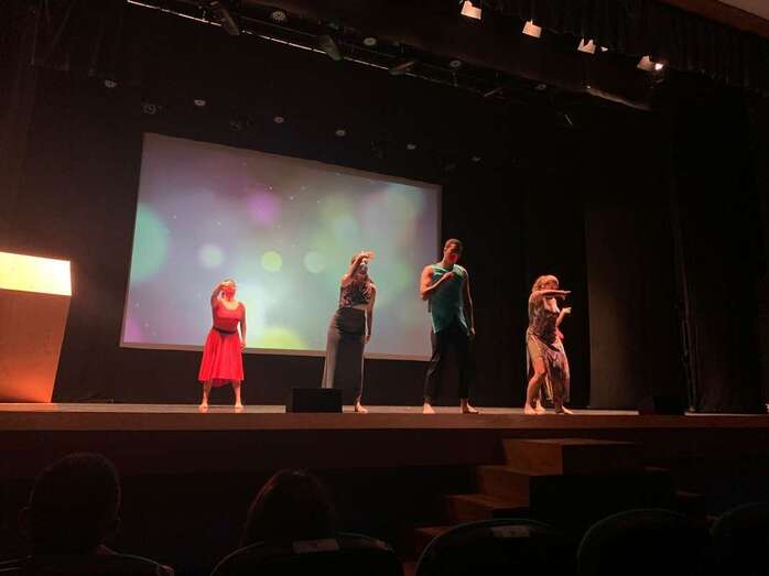 Momento de la gala de anoche/TA.