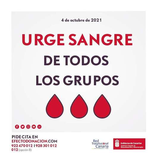 En particular se precisa sangre de los grupos A+, 0+ y 0- / TA