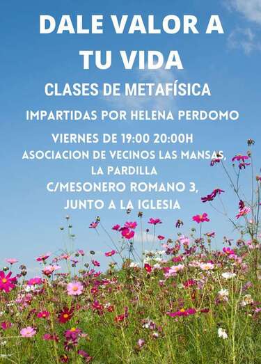 Se impartirán todos los viernes en horario de 19.00 a 20.00 / TA