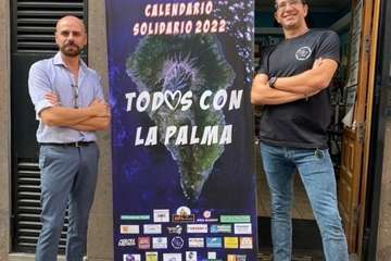 Presentación del calendario solidario por La Palma/TA.