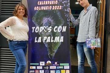 Presentación del calendario solidario por La Palma/TA.