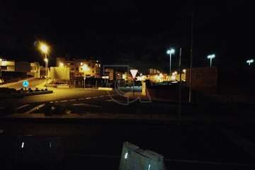 El viaducto de Las Longueras, a oscuras/TA.