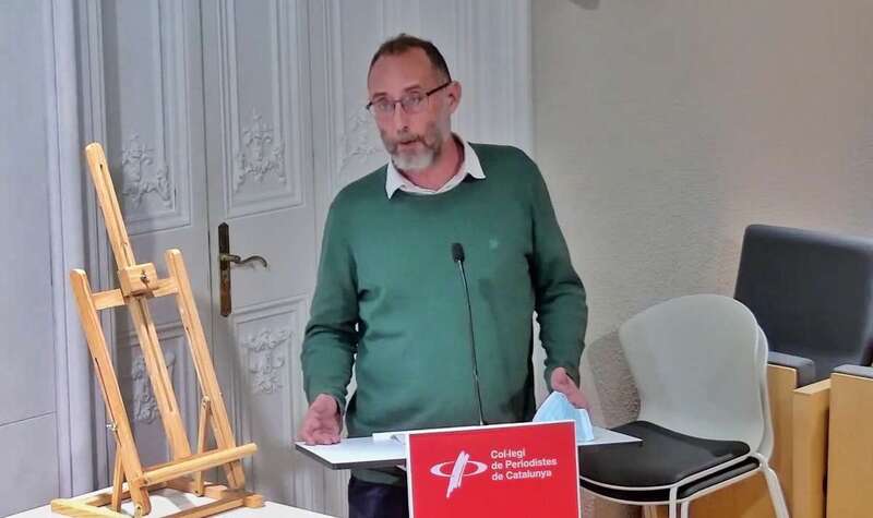 José Naranjo Noble, durante la entrega de los premios de Periodismo Solidario Memorial Joan Gomis / TA