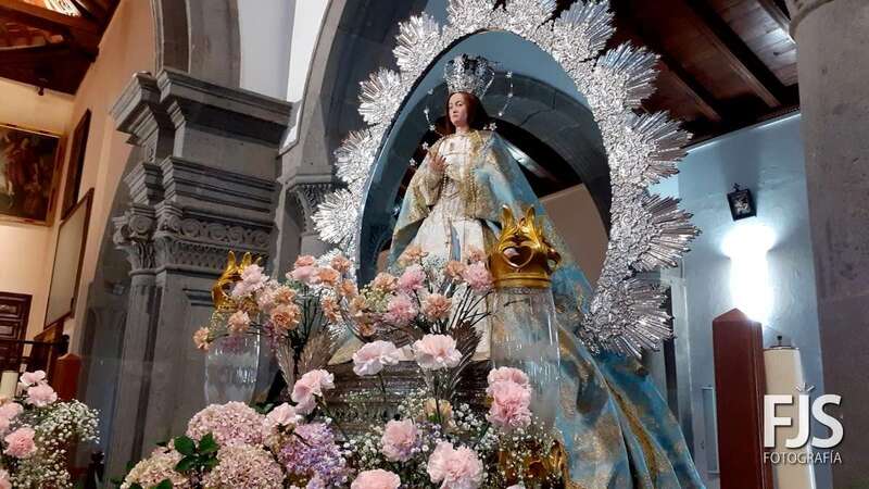 La Virgen de la Inmaculada Concepción volverá a salir en procesión tras la irrupción de la pandemia /Francisco Javier Santana.
