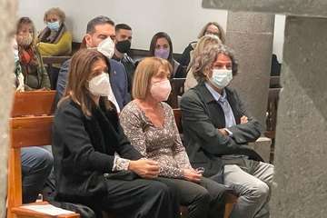 Lectura del pregón/Francisco Javier Santana y Antonio Alí.