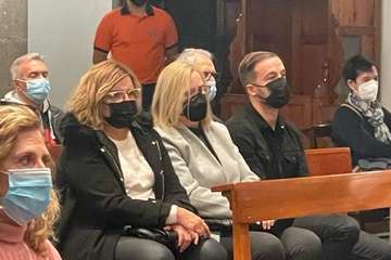 Lectura del pregón/Francisco Javier Santana y Antonio Alí.