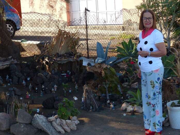 Imagen del belem de Adolfina Munguía en La Pardilla / TA