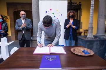 Yrichen oficializa su compromiso con el Marco por la Igualdad-Gran Canaria Infinita/TA.