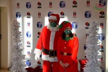 Papá Noel irrumpe en el Teatro de Telde/Francisco Javier Santana.