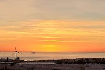 Amanecer sobre el litoral de Telde/Jesús Ruiz Mesa.