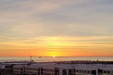Amanecer sobre el litoral de Telde/Jesús Ruiz Mesa.