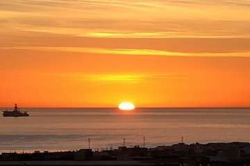 Amanecer sobre el litoral de Telde/Jesús Ruiz Mesa.