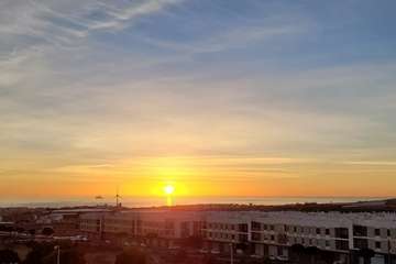 Amanecer sobre el litoral de Telde/Jesús Ruiz Mesa.