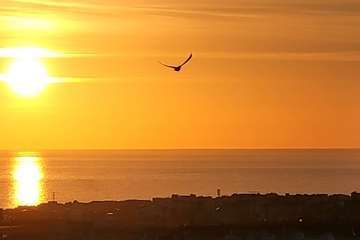 Amanecer sobre el litoral de Telde/Jesús Ruiz Mesa.