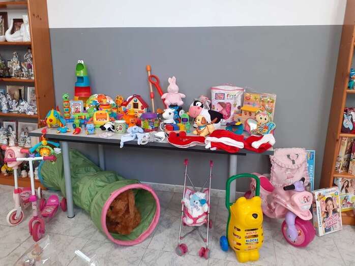 Juguetes del rastrillo solidario de la RSP de Jinámar/TA.