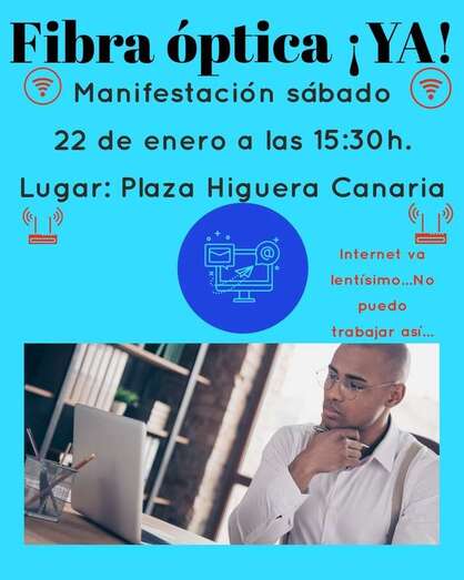 Cartel anunciador de la protesta/TA.