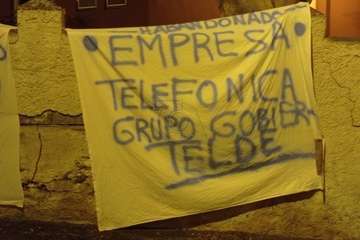 La Higuera Canaria se pone en modo protesta para exigir la implantación de la fibra óptica/TA.