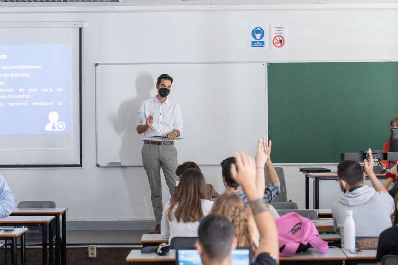 Josep Bordón durante la exposición de su ponencia/TA.
