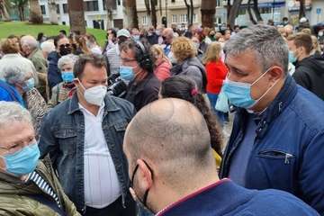 Concentración en la capital con presencia de teldenses para pedir que se siga buscando a Manuel Navarro/TA.