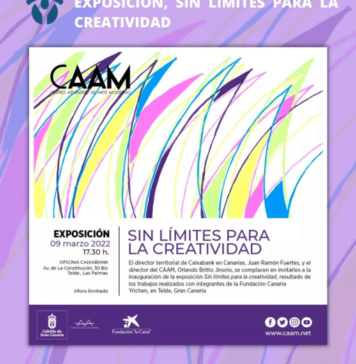 La exposición se exhibe en la oficina de Caixabank de la Avenida del Cabildo / TA