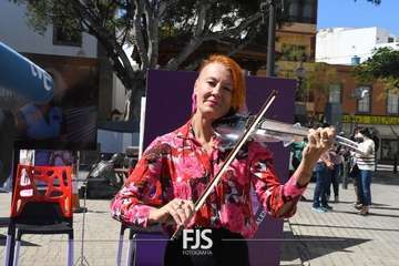 Acto en Telde por el 8M/TA y Francisco Javier Santana.