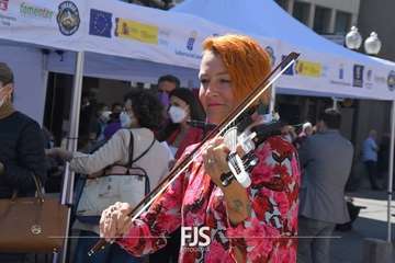 Acto en Telde por el 8M/TA y Francisco Javier Santana.