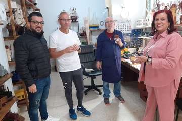 La activista social y exoncejala de Telde Saro Sosa, socia de honor de Entre Amigos/TA.