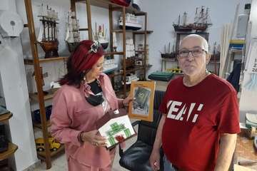 La activista social y exoncejala de Telde Saro Sosa, socia de honor de Entre Amigos/TA.