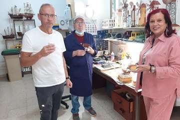 La activista social y exoncejala de Telde Saro Sosa, socia de honor de Entre Amigos/TA.