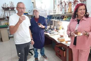 La activista social y exoncejala de Telde Saro Sosa, socia de honor de Entre Amigos/TA.