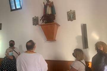 Bendición de la imagen de San Fermín/TA.