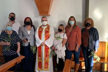 Bendición de la imagen de San Fermín/TA.