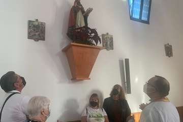 Bendición de la imagen de San Fermín/TA.