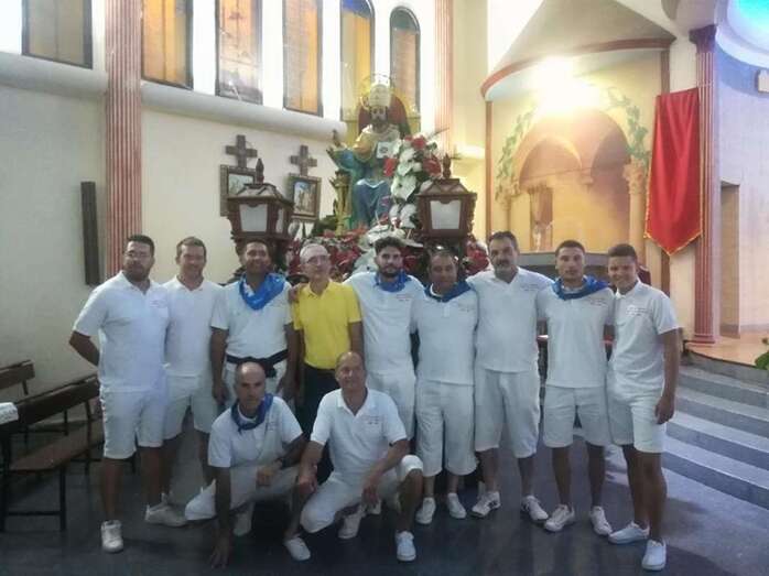 Imagen de los troneros de El Ejido que este año oficiarán de pregoneros/TA.