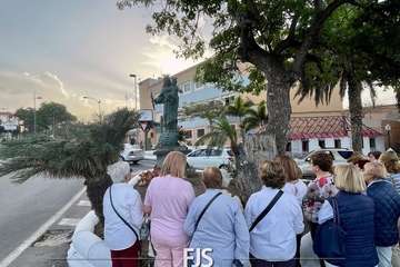  Fervor ante la talla callejera de María Auxiliadora en Telde/Francisco Javier Santana.