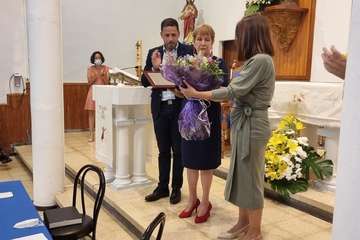 Pregón de las fiestas y homenaje a Gregoria González en la Parroquia de Santa Rita de Casia/TA.
