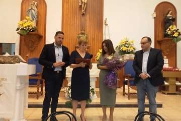 Pregón de las fiestas y homenaje a Gregoria González en la Parroquia de Santa Rita de Casia/TA.