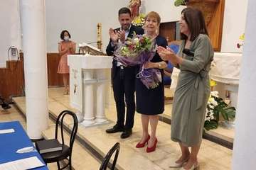 Pregón de las fiestas y homenaje a Gregoria González en la Parroquia de Santa Rita de Casia/TA.