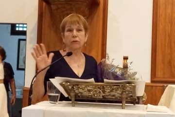 Pregón de las fiestas y homenaje a Gregoria González en la Parroquia de Santa Rita de Casia/TA.