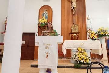 Pregón de las fiestas y homenaje a Gregoria González en la Parroquia de Santa Rita de Casia/TA.