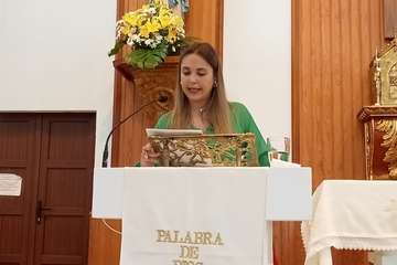Pregón de las fiestas y homenaje a Gregoria González en la Parroquia de Santa Rita de Casia/TA.