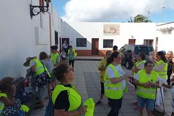 El Calero rinde pleitesía a Santa Rita en Ojos de Garza (Telde)/TA.