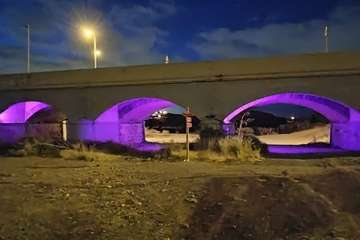 Telde pone morado los Siete Ojos por el Día Mundial de la EII/TA.