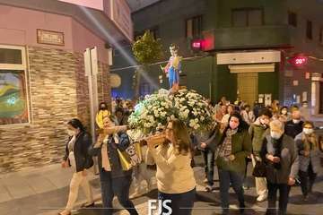 Telde madruga con el Rosario de la Aurora/Francisco Javier Santana.