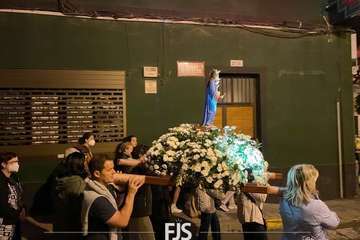 Telde madruga con el Rosario de la Aurora/Francisco Javier Santana.