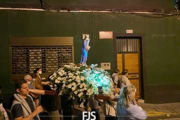 Telde madruga con el Rosario de la Aurora/Francisco Javier Santana.