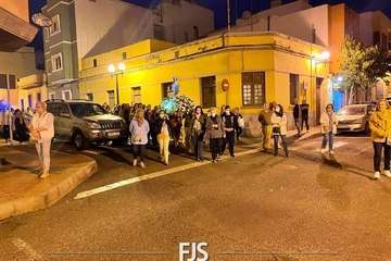 Telde madruga con el Rosario de la Aurora/Francisco Javier Santana.